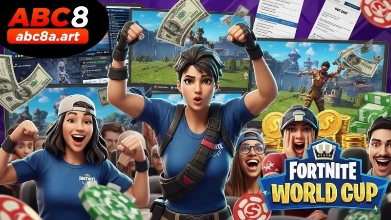 Trải nghiệm cá cược giải Fortnite World Cup tại ABC8